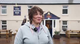 Villagers celebrate reopening their local pub after spending ten years raising 500K to buy it