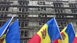 A protest in Moldova: Last week, the US Treasury Department sanctioned Shor party that is paying for the anti-government protests in Chisinau