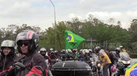 Demonstrations in front of the barracks in São Paulo, Brazil