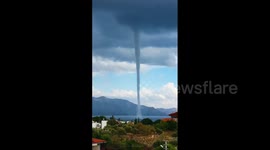 Massive waterspout spotted In Datça, Turkey