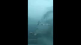 Violent storm hits Indonesia, destroying houses and trees