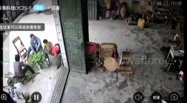 Firefighters free toddler's head from stone mill in China