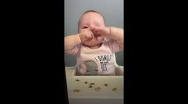 Peekaboo by 1 year old is priceless! She has her own version of how it is done!