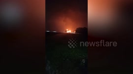 Massive fire rips through cigarette factory in Indonesia