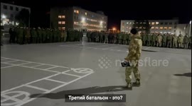 Commander readies Russian battalion of mobilised soldiers ahead of combat