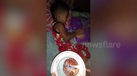 Grateful boy delighted with mum's simple cupcake birthday surprise