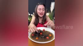 Thai food vlogger sparks fury by eating 'virus-riddled' bat soup once linked to Covid-19 pandemic