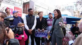 New York Gov. Kathy Hochul addresses supporters in Brooklyn on midterm election day