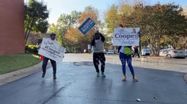 Election Day 2022: Poll workers entertain voters who head to the polls in Memphis