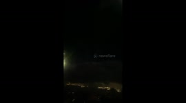 Passenger records menacing storm from plane window over Texas