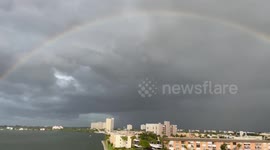 Rainbow covers Tampa Bay sky ahead of Tropical Storm Nicole’s arrival