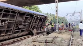 Railway services disrupted after freight train derails in India