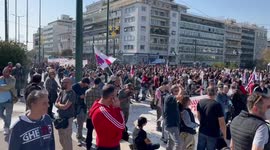 Protest rally against rising prices in Athens, Greece