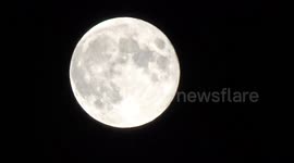 Beaver Moon 2022 is shining over Liberty store decorated for Christmas - London