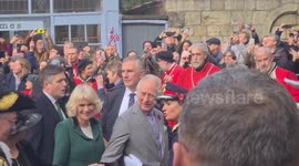 Eggs thrown at King Charles and Queen Consort during York visit