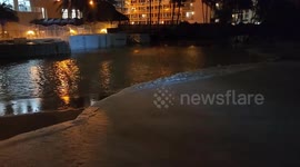 Hurricane Nicole causes flooding and stormy sea in Florida, US