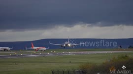 Manchester airports runway has holes that causes delays and diversions with aircraft using second runway