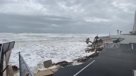 Daytona Beach overtaken by surf after Tropical Storm Nicole