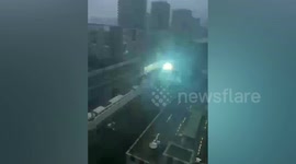 Explosions erupt out of train due to power failure in eastern China