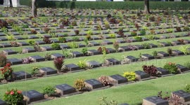 Veterans mark Armistice Day in Death Railway city Kanchanaburi, Thailand