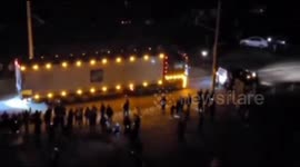Celebrations continue into the night in centre of Kherson