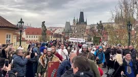 St. Martin Procession in Prague, Czechia