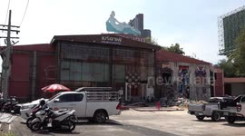 Brothel closed due to pandemic undergoes renovations in Bangkok, Thailand