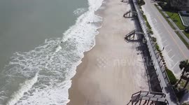 Drone captures aftermath of Hurricane Nicole in Vero Beach, Florida
