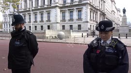 National two-minute silence held on Remembrance Sunday 2022 in central London