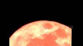UFO,unidentified not alien, flying across the Moons face while moon is very low on the horizon.