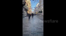 Turkey blast: Shocked people escape Istanbul's Istiklal Avenue