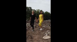 Selfless influencer couple help environment by LITTER-PICKING – with people calling it the 'most boujee' clean-up ever Part 2