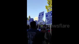Workers at University of California strike over wages and benefits