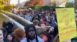 Thousands of students walk out of school in Seattle, US, in protest of gun violence