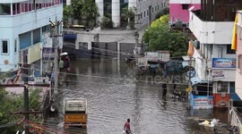 Heavy rains in Chennai, India: Houses and streets submerged by water