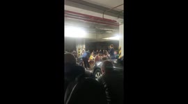 underground parking in the dnieper during the attack