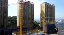 Commercial Housing Under Construction in Yichang, China