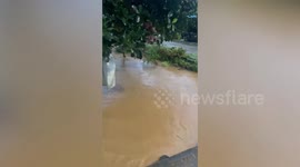 Southern Thailand hit by flash floods as heavy rain continues to pour down