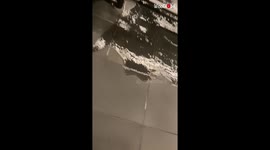 Gym in Seoul turns into a cold tub after getting MAULED by heavy rain