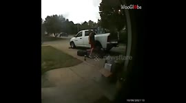 Ring doorbell captures humorous driveway blooper *Placement is everything!*