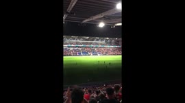 Wales fans sing techno anthem 'Zombie Nation' before Austria game at Cardiff City Stadium