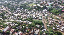 Inundaciones en Maicao La Guajira Colombia - tomas hechas con dron