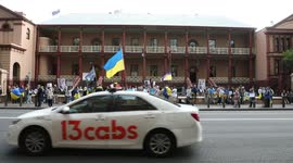 Russia is a terrorist state rally, Sydney, Australia
