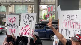 Protesters face off with police at rally against APEC summit in Bangkok, Thailand