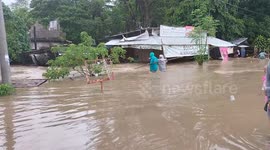 Heavy rain due to low pressure area triggers severe flooding in southern Philippines