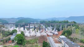Aqueduct demolished in China due to safety issues