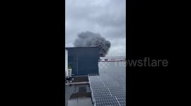 Netherlands: Massive Fire Erupts In Westknollendam