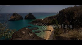 Beautiful view from the world famous Bahia dos Porcos in Fernando de Noronha