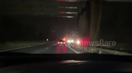 Traffic in Edinburgh brought to standstill by car transporter engulfed in flames