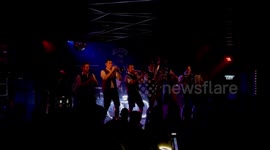 The Heimatdamisch, Bavarian Oompah band, cover of Taylor Swift “Shake it off” in Leeds on UK tour.